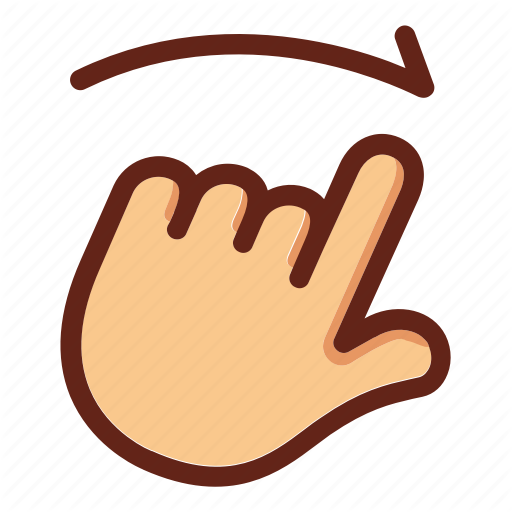 Finger, Hand, One Finger Touch, Screen Swipe, Screen Touch, Swipe Icon