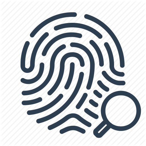 Biometric, Fingerprint, Identification, Magnifying Glass, Scan