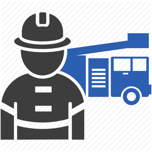 Department, Fighter, Fire, Firetruck Icon