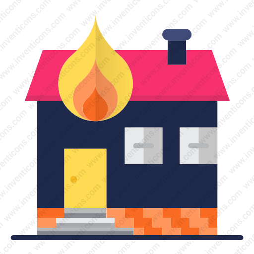 Download House,fire Icon Inventicons