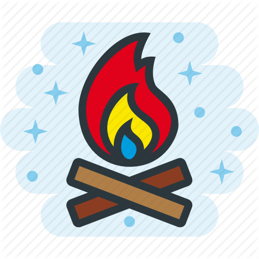 Campfire, Fire, Flame, Hot Icon