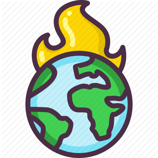 Earth, Eco, Ecology, Fire, Global Warming, Save Earth Icon