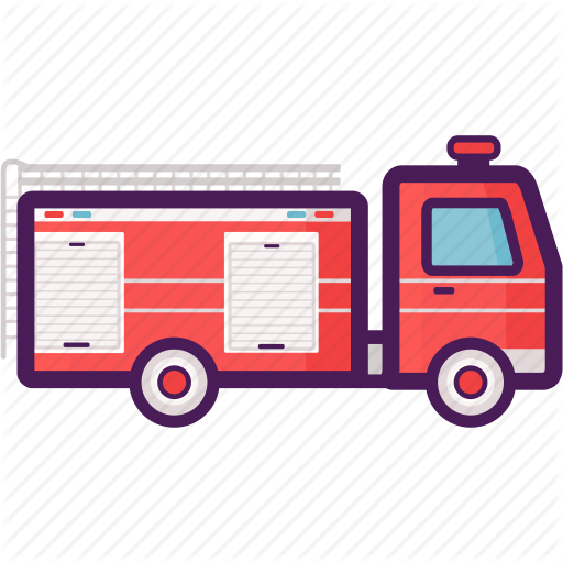 Fire Engine, Fire Truck, Firefighter Icon