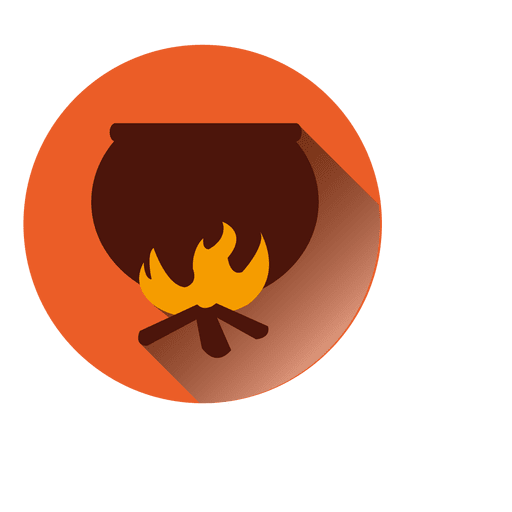 Fire Pot Halloween Icon