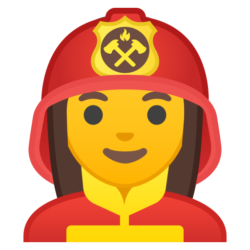 Woman Firefighter Icon Noto Emoji People Profession Iconset Google