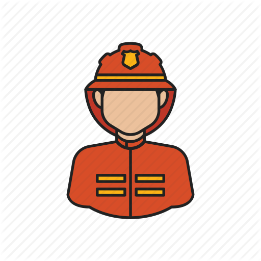 Fire, Fireman, Job, Man, Occupation, Profession Icon