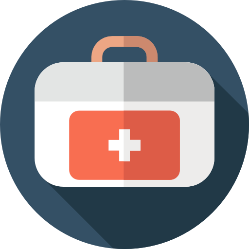 Medical First Aid Kit Flat Darkslategray Icon