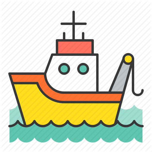 Fishing Boat, Nautical, Sea, Ship Icon