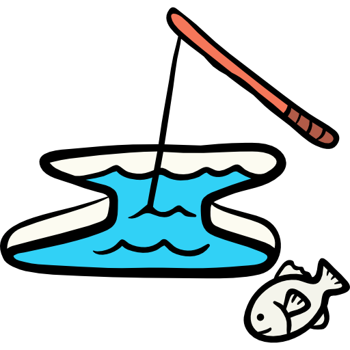 Fishing Icon Winter Season Freepik