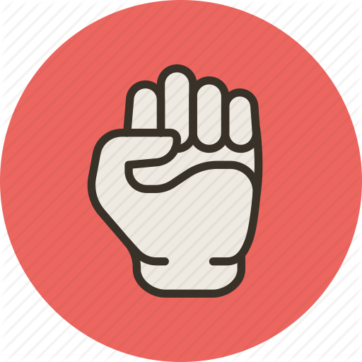 Fist, Hand, Knuckle, Kulak, Will, Willpower Icon