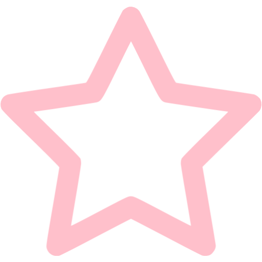 Pink Outline Star Icon