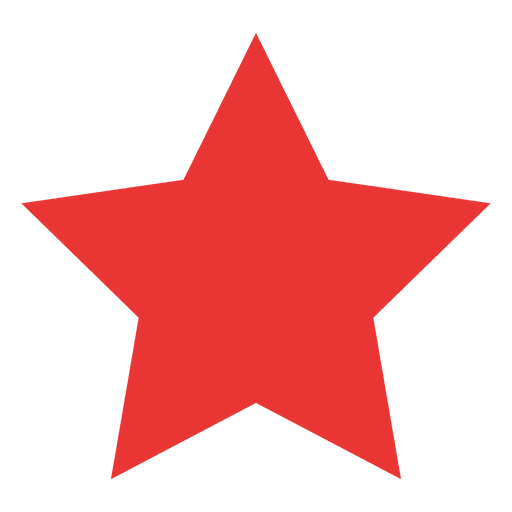 Star Flat Icon Red