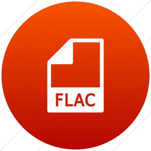 Flat Circle White On Red Gradient Mime Types Document