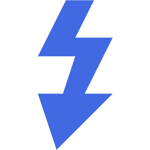 Royal Blue Flash Icon