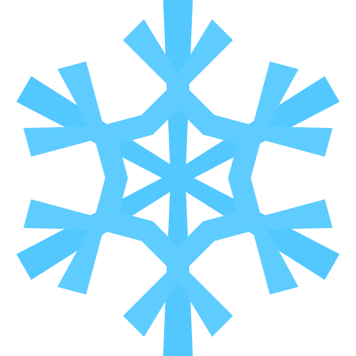 Snowflake Icon Christmas Flat Color Iconset