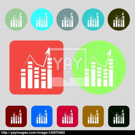 Text Icon Add Document With Chart Sign Accounting Symbol