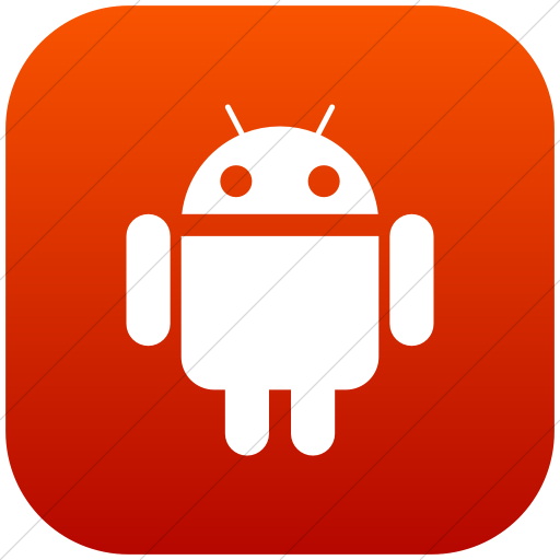 Flat Rounded Square White On Red Gradient Social Media