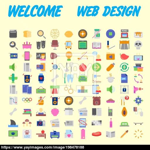 Trendy Flat Line Icon Pack For Designers And Developers Icons
