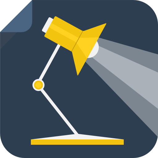 Lamp Icon Square Iconset Flat