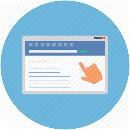 Hand, Laptop, Monitor, Pointer, Pointing, Website Icon