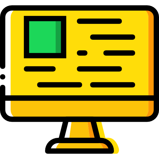 Web Monitor Flat Icon