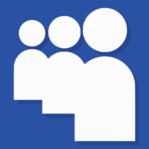 Cute Flat Social Media Icons Darkslateblue