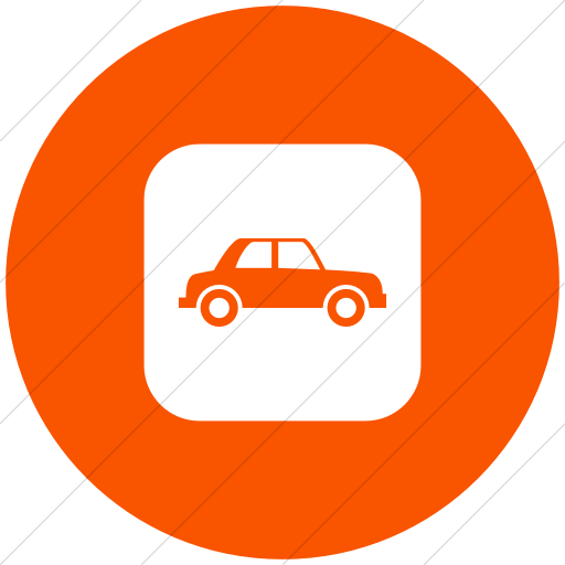 Flat Circle White On Orange Ocha Humanitarians Inverse