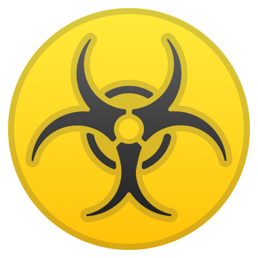 Biohazard Icon Free Of Noto Emoji Symbols
