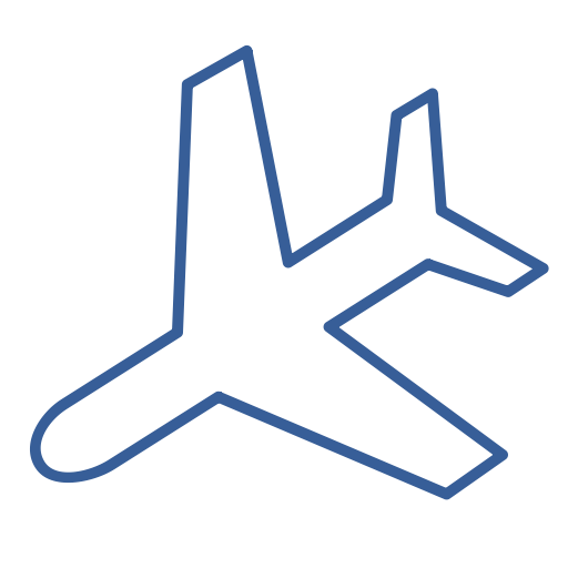Plane, Flight, Airplane, Landing, Journey, Destination, Arrival Icon