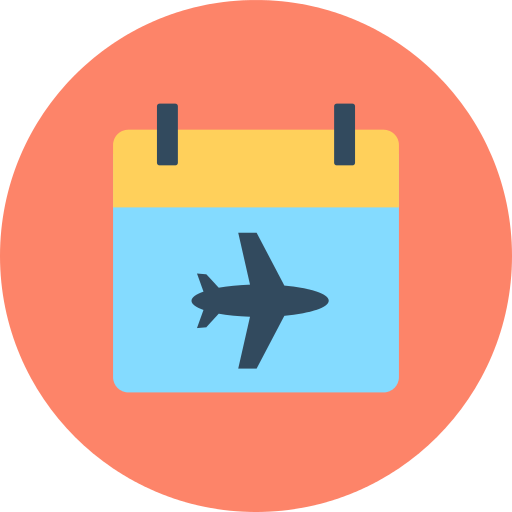 Calendar Flight Png Icon
