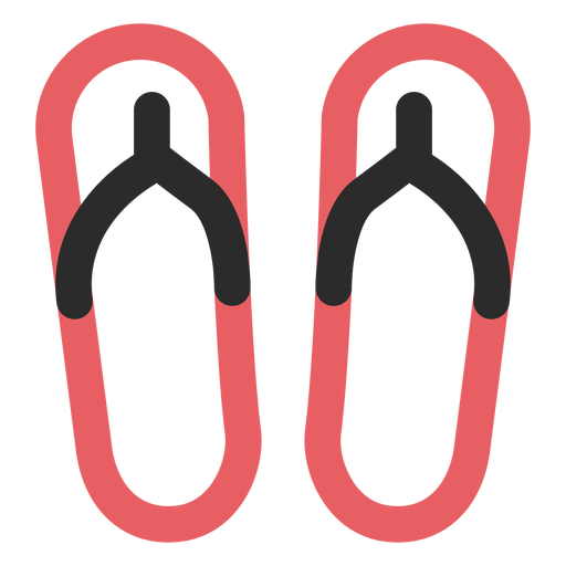 Flip Flops Colored Stroke Icon