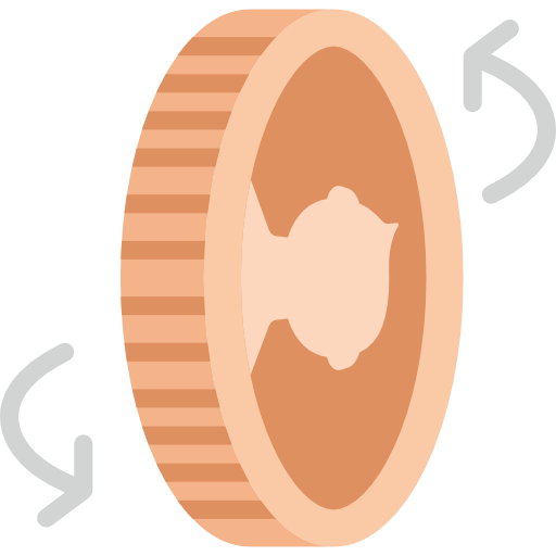 Cash, Money, Coin, Business, Currency, Flip Icon
