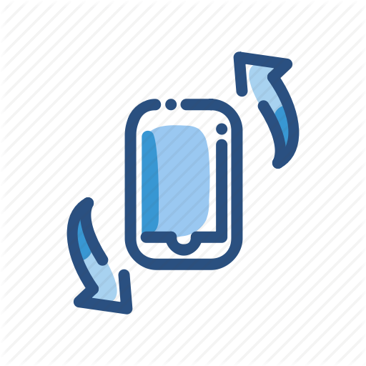 Flip, Mobile, Rotate, Turn, Twist Icon