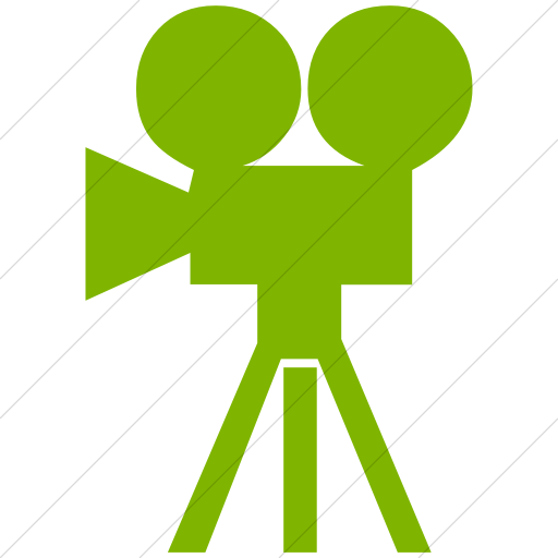 Simple Green Classica Movie Camera Icon