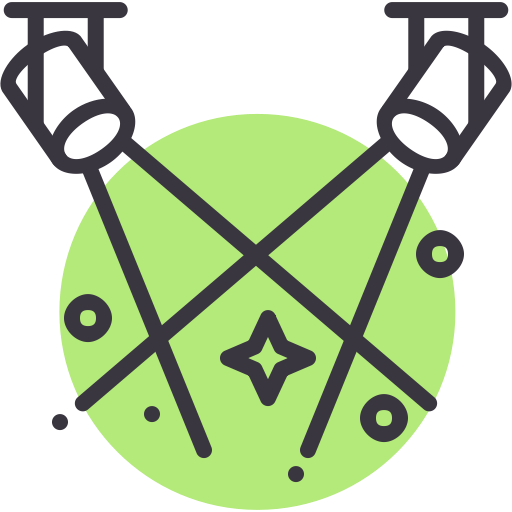 Dance, Lights, Theatre, Party, Spotlight, Stage, Floor Icon