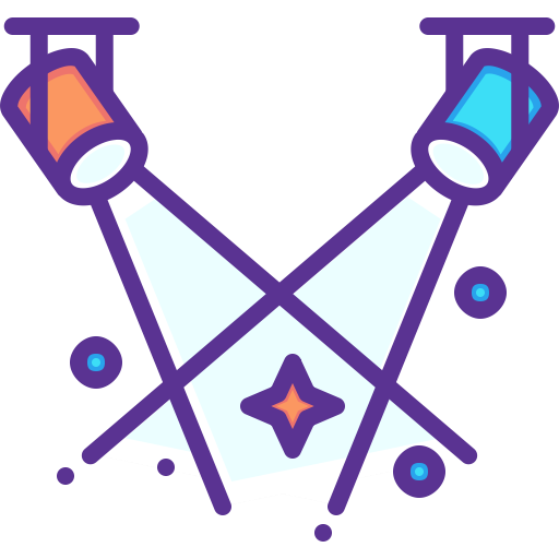 Spotlight, Dance, Lights, Party, Theatre, Stage, Floor Icon