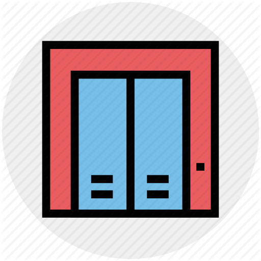 Door, Elevator, Hotel, Lift, Service, Travel, Vacation Icon