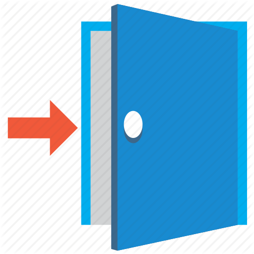 Door Flat Icon Door Flat Icon For Your Design Vector