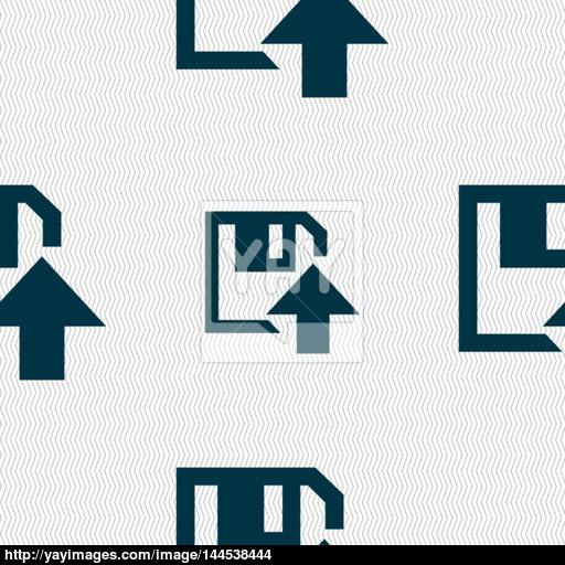 Floppy Icon Flat Modern Design Seamless Abstract Background
