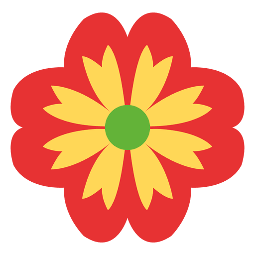 Red Floral Icon