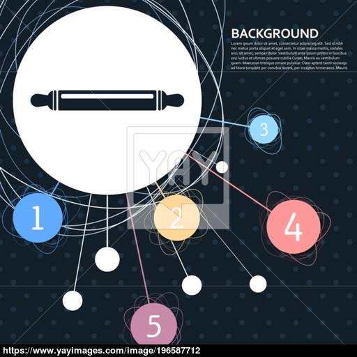 Roller, Flour Icon With The Background To The Point