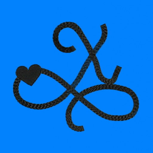 Flourish Alphabet Font X Embroidery Design Embroideryvilla