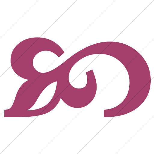 Simple Pink Classica Flourish Icon