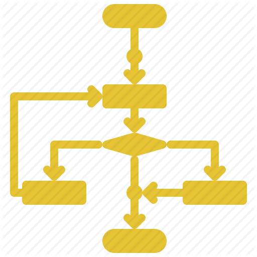 Flow Diagram, Flowchart, Usability, Workflow Icon