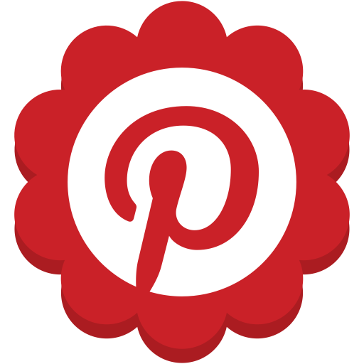 Flower, Media, P, Round, Social Icon
