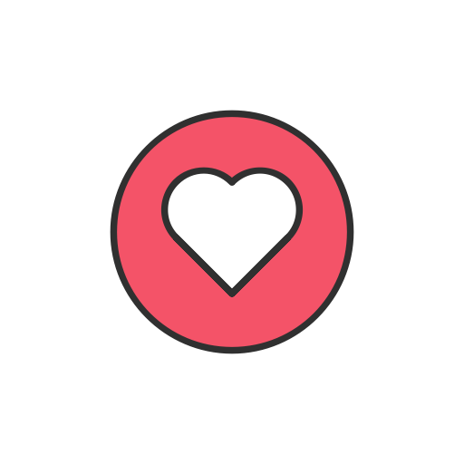 Heart, Love, Facebook, Emoji Icon