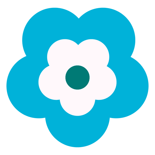 Blue Flower Icon