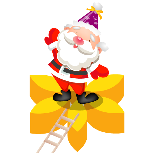 Santa Flower Icon Santa Iconset Mid Nights