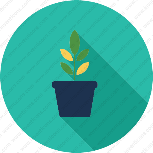 Download Ecology,flower,leaf,nature,plant,pot Icon Inventicons