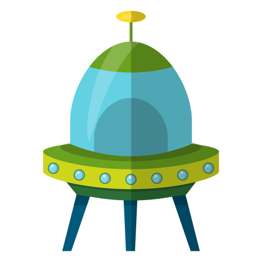 Flying Saucer Kids Illustration